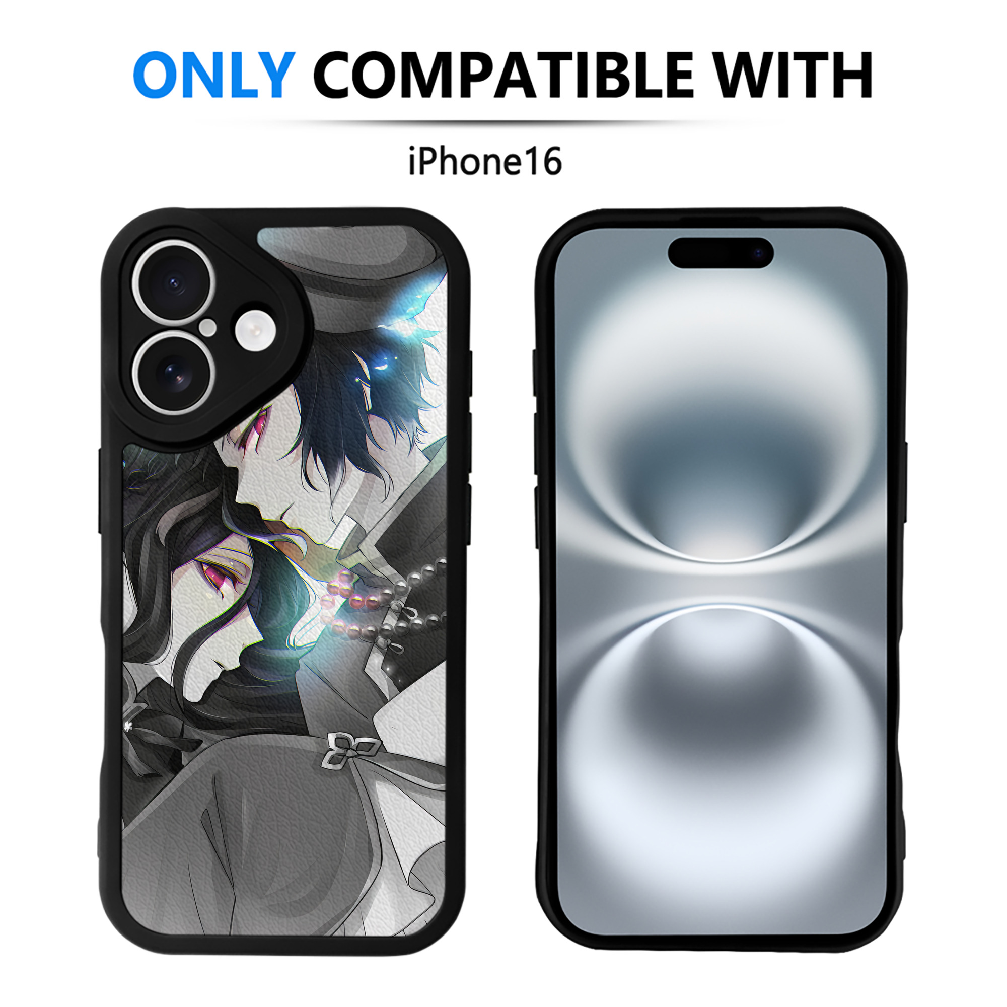 （画像用） 文豪ストレイドッグス Bungo Stray Dogs 【iPhone 16シリーズ対応】シリコンスマホケース（レザー調） 材質：シリコン